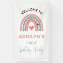 Search for rainbow birthday banners Girl