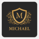Recherche de monogramed autocollants Monogramme