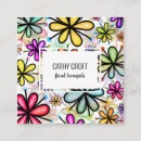 Recherche de motif de marguerite cartes visite Coloré