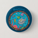 Search for underwater creatures buttons Octopus