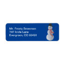 Search for frosty the snowman return address labels Festive