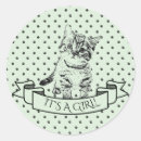 Search for green cat stickers Girl