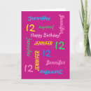 Search for 12 year old girl cards invites For her