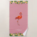 Search for pink flamingo beach towels Flowers