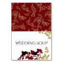 Search for gold and red table cards Rustic