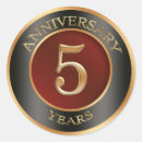 Search for 5th anniversary stickers Black