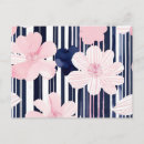 Recherche de rayures modernes cartes postales Floral