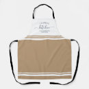 Search for tan aprons Script