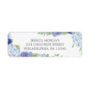 Search for hydrangeas return address labels Blue
