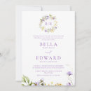 Search for purple and yellow wedding invitations Elegant