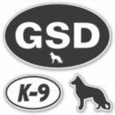 Search for working dog stickers German shepherd