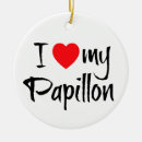 Search for papillon dog ornaments Dogs