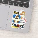 Recherche de snack autocollants Dessin animé classique