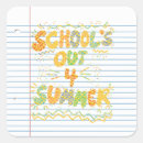 Search for school is out stickers End of school year