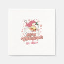 Search for pink christmas napkins Retro