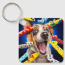 Search for funny birthday keychains Dog