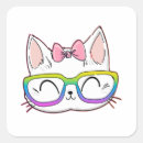 Search for cat with glasses stickers Cute