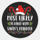 Search for dancing reindeer stickers Xmas
