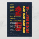 Search for 25th surprise birthday invitations Modern
