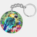 Search for colourful parrot keychains Macaw