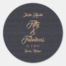 Recherche de cinquantième fête d anniversaire autocollants Classique