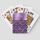 Search for damask playing cards Purple