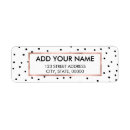 Search for hipster return address labels Black and white