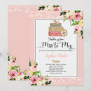 Search for vintage suitcase invitations Miss to mrs