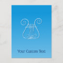 Recherche de symbole grec cartes postales Bleu
