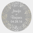 Search for gold foil wedding stickers Floral