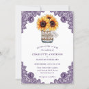 Search for rustic purple sunflower wedding invitations Fall