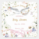 Recherche de stork autocollants Baby shower de cigogne