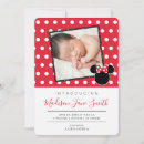 Recherche de pois rouge et blanc invitations Minnie souris