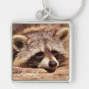 Search for racoon square keychains Wildlife