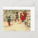 Search for child skiing postcards Vintage