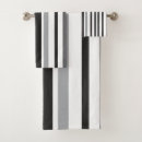 Search for black and grey stripes bath towels Simple
