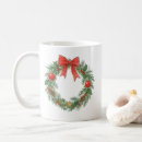 Search for pinecone mugs Red bow