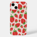 Search for red strawberry fruit iphone cases Watercolor