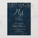 Search for silver 21st birthday invitations Faux silver foil