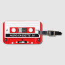 Recherche de cassette audio bagages étiquettes Rétro