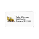 Search for excavator return address labels Digger