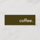 Search for coffee business cards Latte