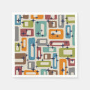 Recherche de motif abstrait serviettes Moyen siècle moderne