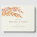 Search for autumn leaves wedding guest books Botanical