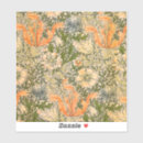 Search for vintage floral design stickers William morris