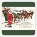 Search for reindeer and sleigh stickers Vintage