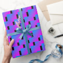 Recherche de zigzag bleu papier cadeau Chevron