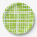 Search for green plaid pattern plates Pastel