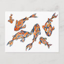 Recherche de poissons colorés cartes postales Aquarelle