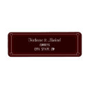 Search for red wine return address labels Classic